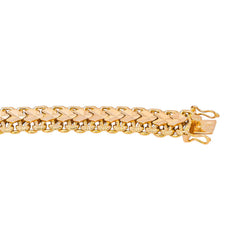 Caplain Paris Collier Maille figaro  Or jaune Saphir