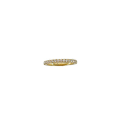Bague Alliance en or jaune et diamants