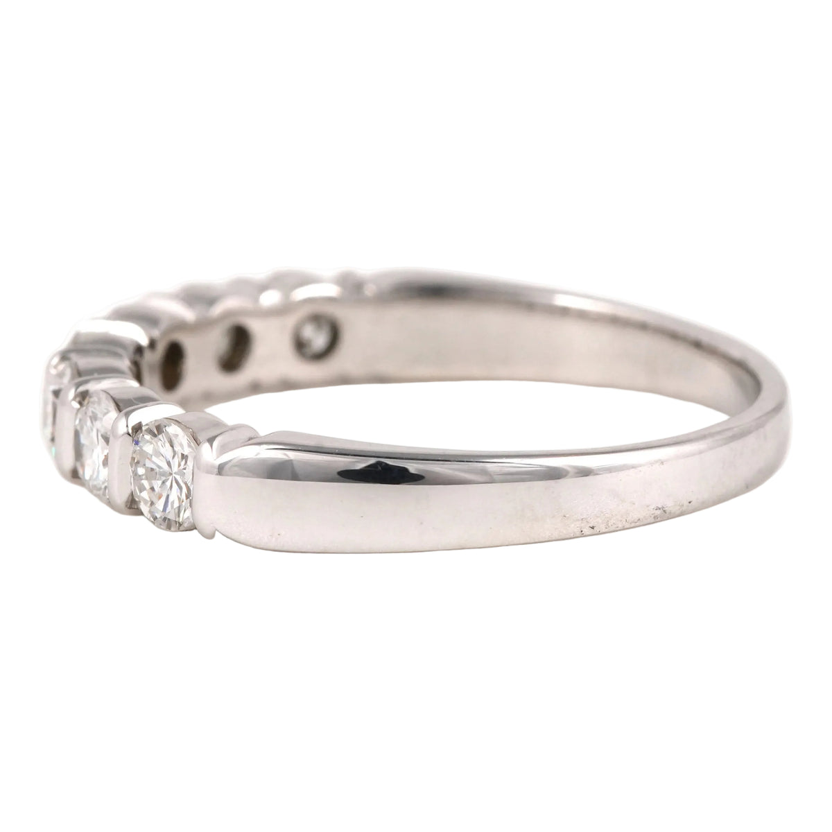 Bague Alliance en or blanc et diamants