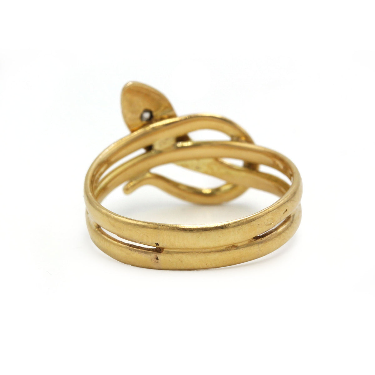 Bague en or jaune et diamant