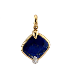Pendentif POMELLATO en or jaune, lapis-lazuli et diamants