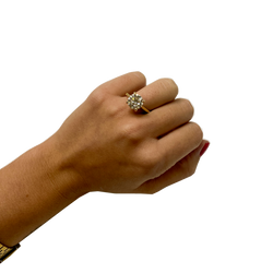 Bague Solitaire en or jaune et diamant