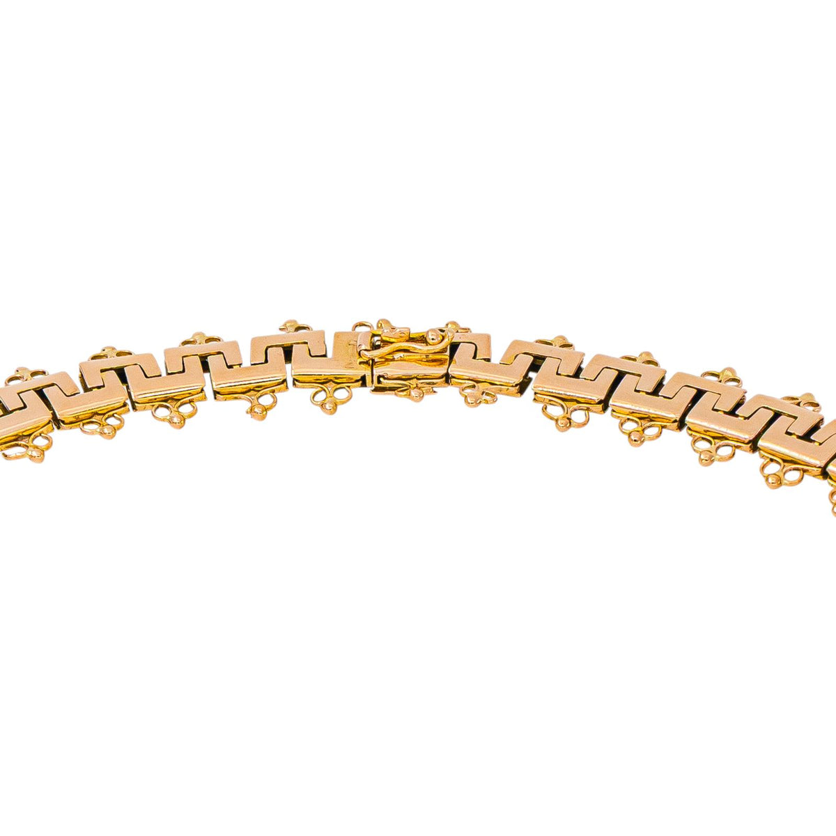 Collier maille de grecques Or rose