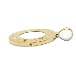 Pendentif BULGARI en or blanc, or jaune, nacre et onyx