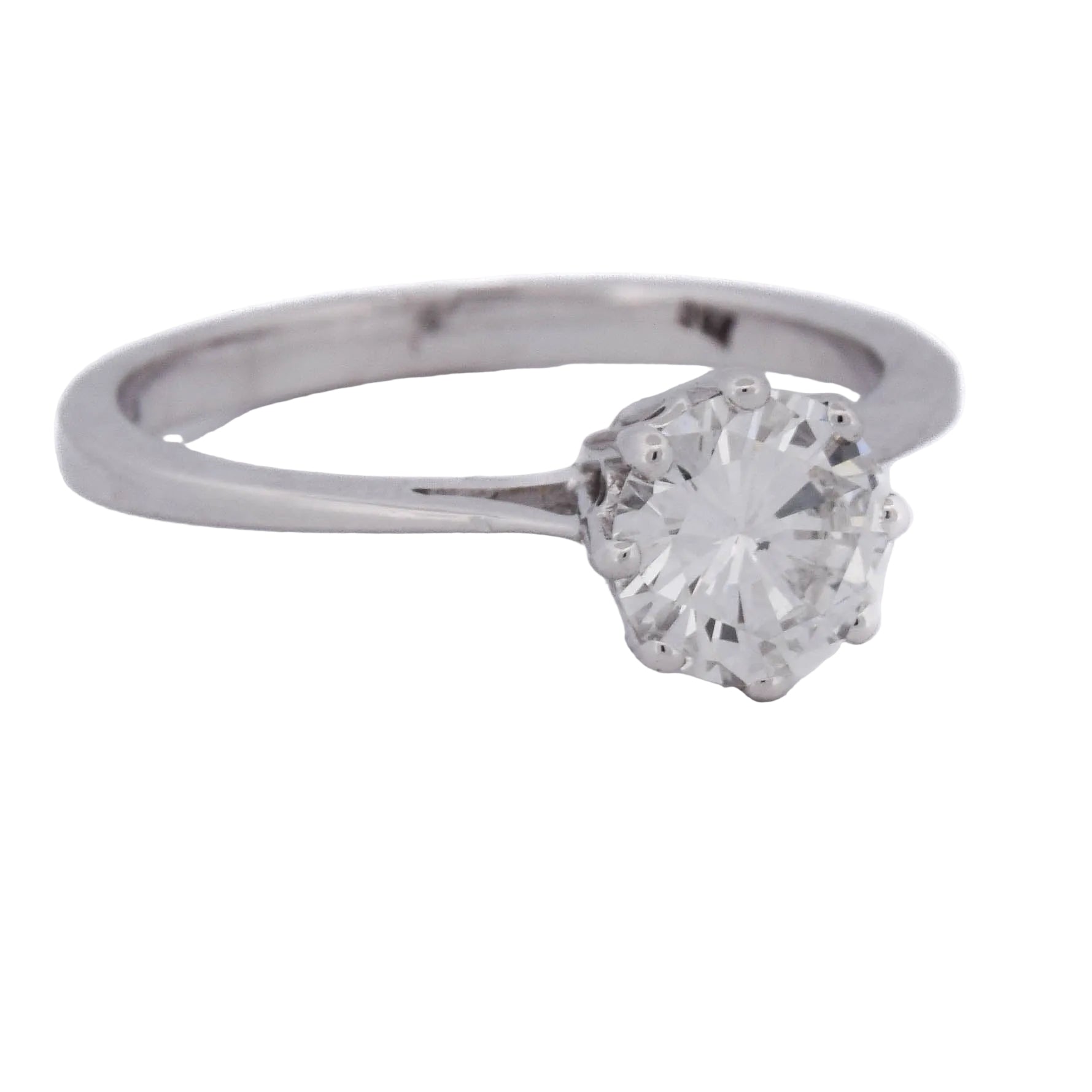 Bague Solitaire en or blanc et diamant