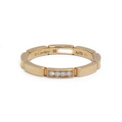 Bague Alliance CARTIER Panthère en or rose et diamants