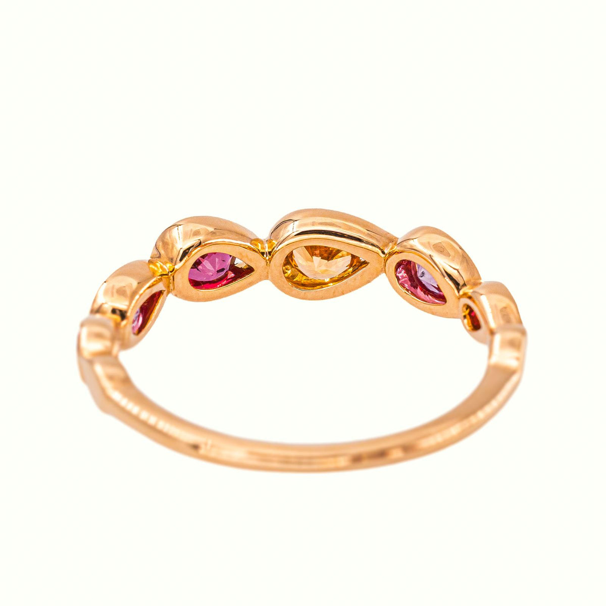 Mellerio Bague Anneau Indra Rose Or rose Saphir