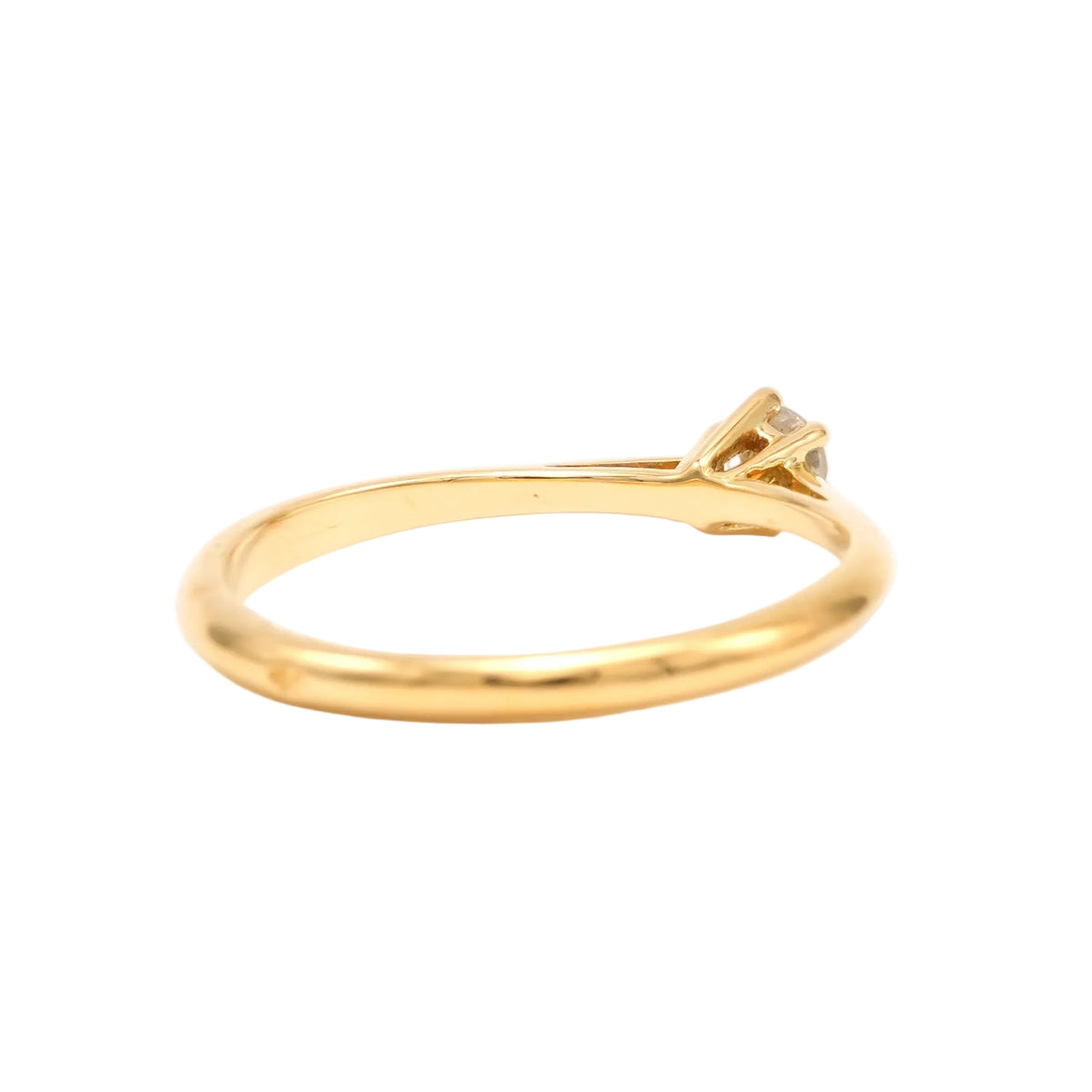 Bague Solitaire en or jaune et diamant