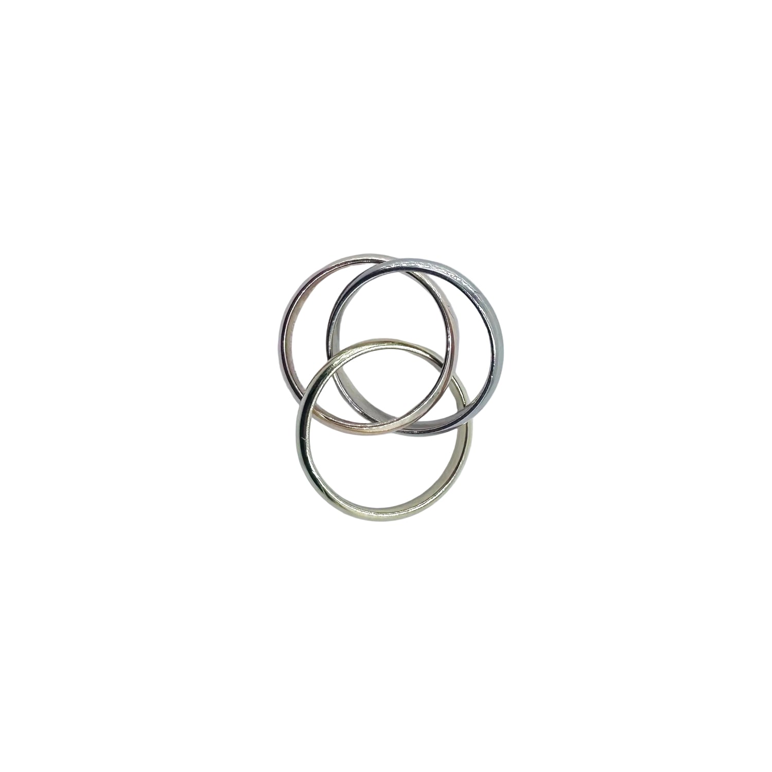 Bague CARTIER "Trinity" en or blanc, or jaune et or rose