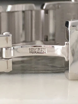 Montre CARTIER "Tankissime" PM en or blanc, acier et diamants