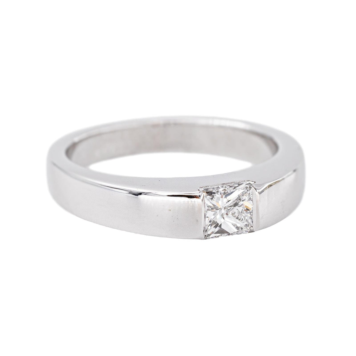 Cartier Bague Tank Or blanc Diamant