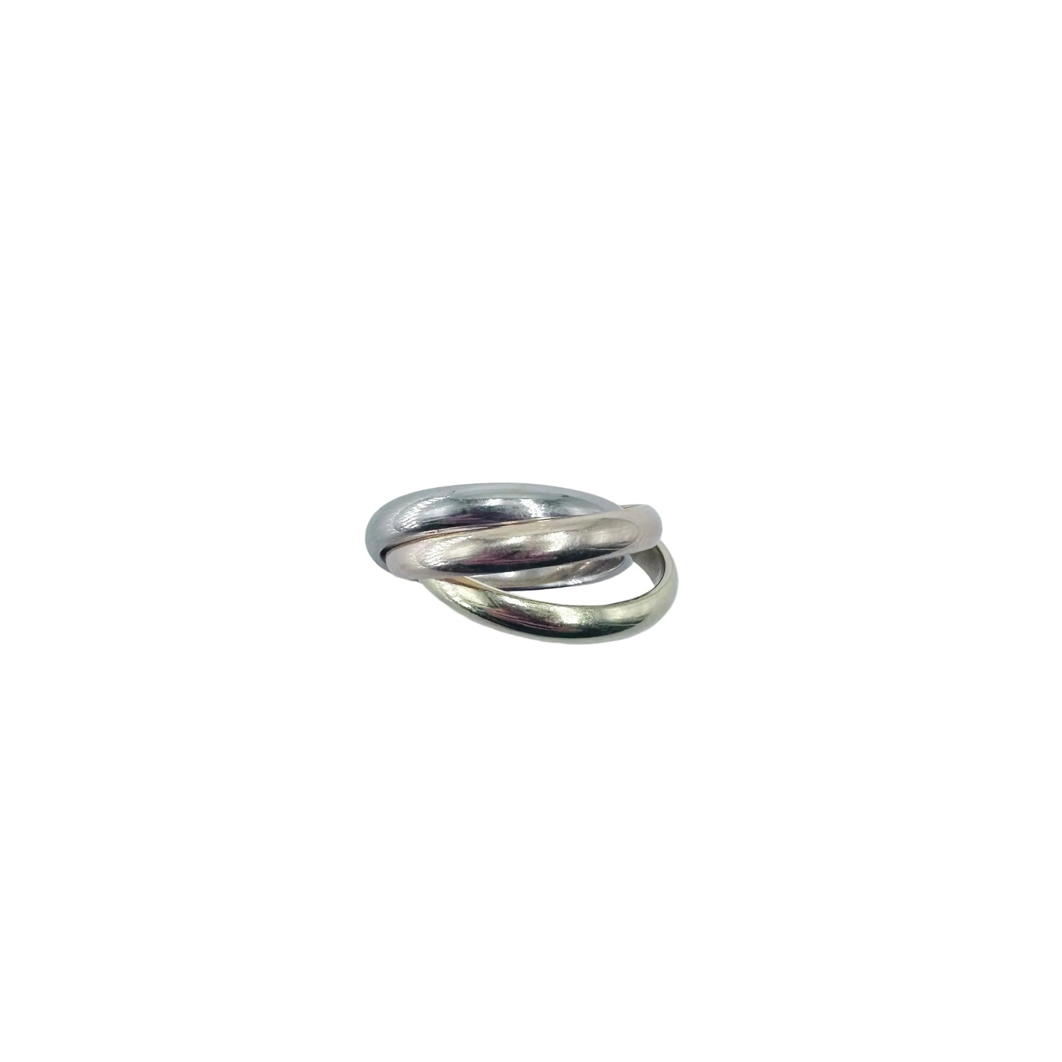 Bague CARTIER "Trinity" en or blanc, or jaune et or rose