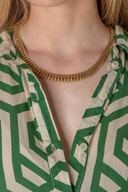 Collier  Maille américaine  Or rose