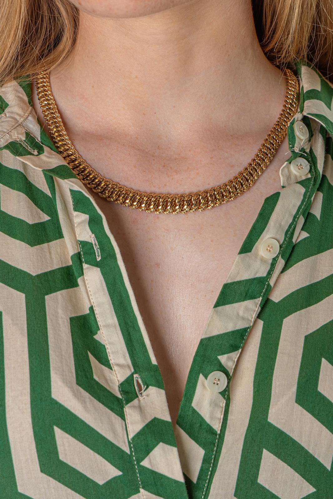 Collier  Maille américaine  Or rose
