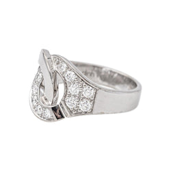 Dinh Van Bague Menottes Or blanc Diamant