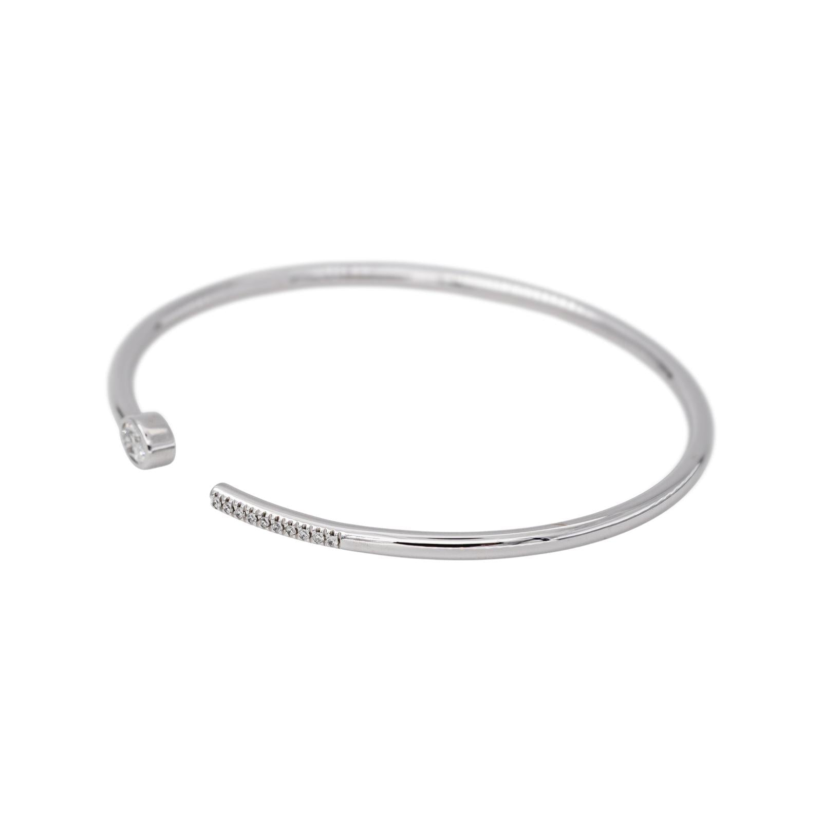 Van der Bauwede Bracelet Jonc Vendôme Or blanc Diamant