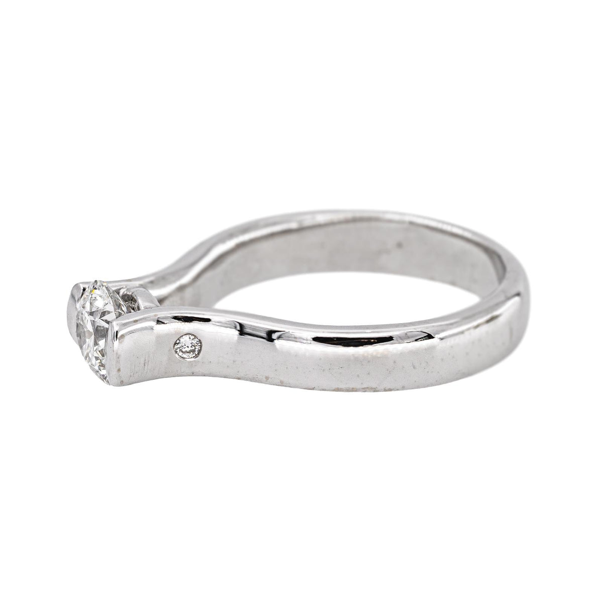 Bague Solitaire Or blanc Diamant