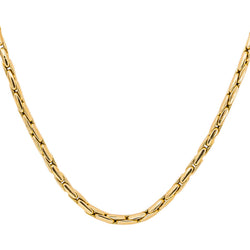 Collier maille Grain de riz Or jaune