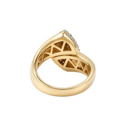 Bague Toi & Moi en or jaune et diamants