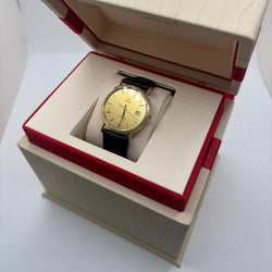 Montre OMEGA "Seamaster" en or jaune et cuir