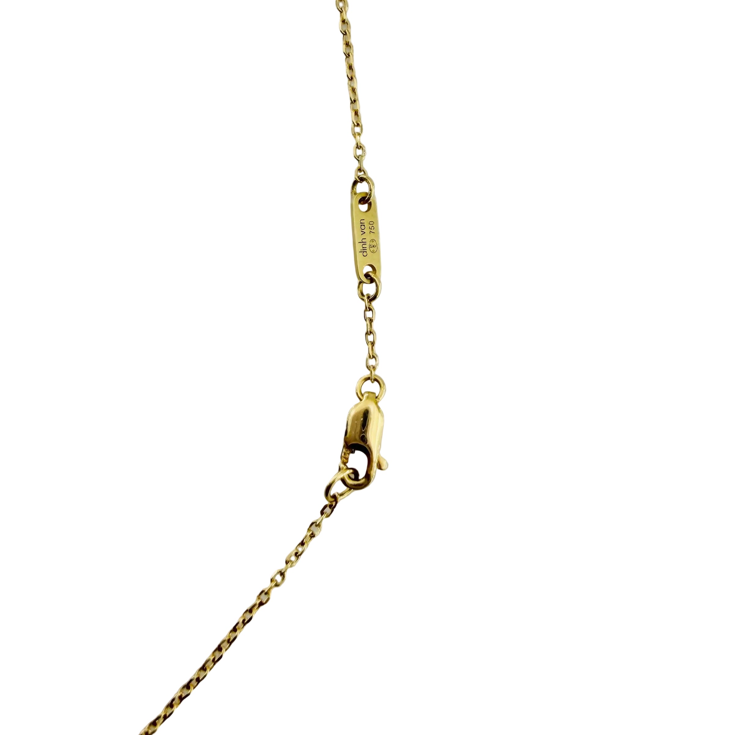 Collier Pendentif DINH VAN "Punaise" en or jaune et diamant
