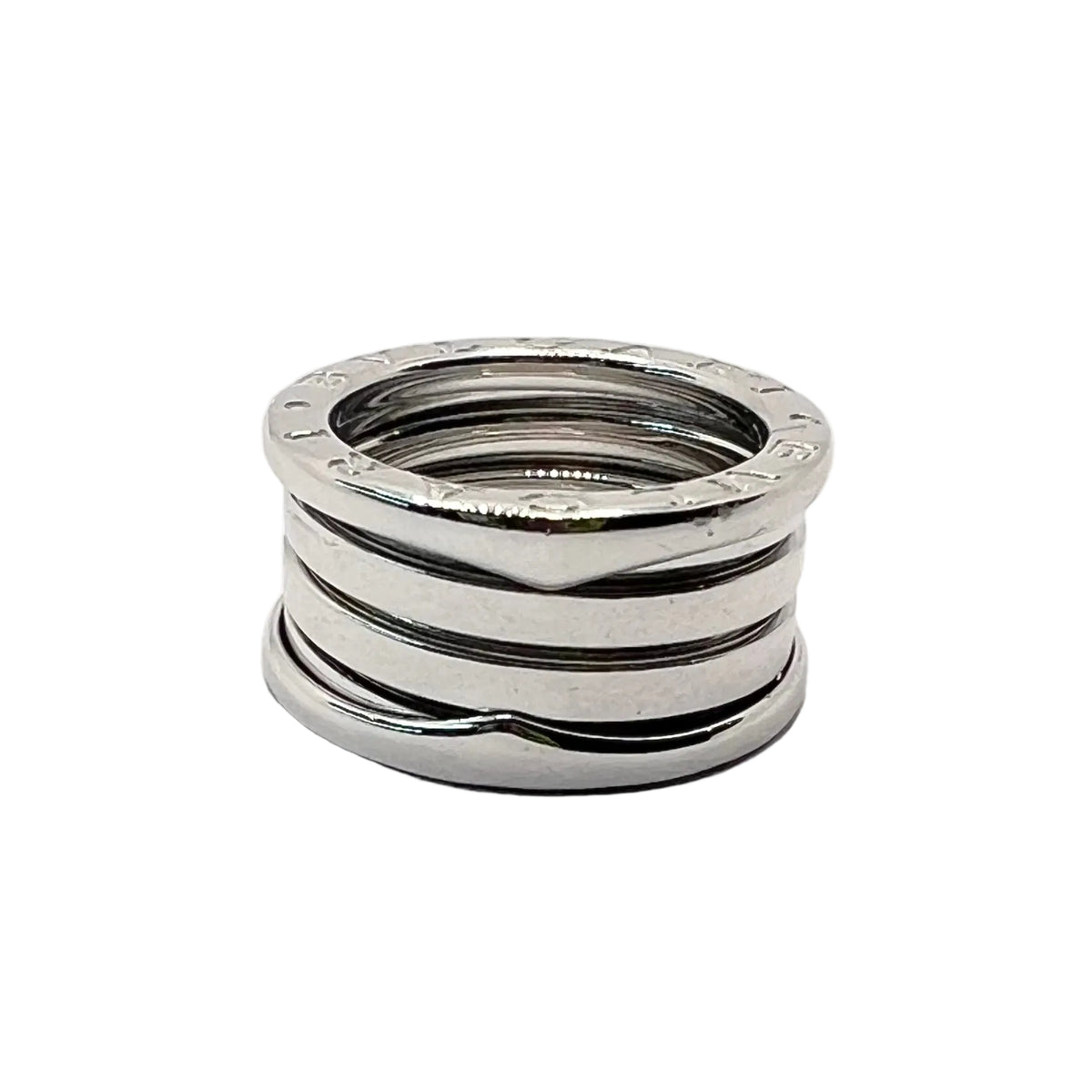Bague Bandeau BULGARI "B.Zéro" en or blanc