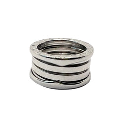 Bague Bandeau BULGARI "B.Zéro" en or blanc