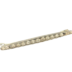 Broche Barrette en or blanc et diamants