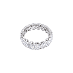 Bague Alliance en or blanc et diamants