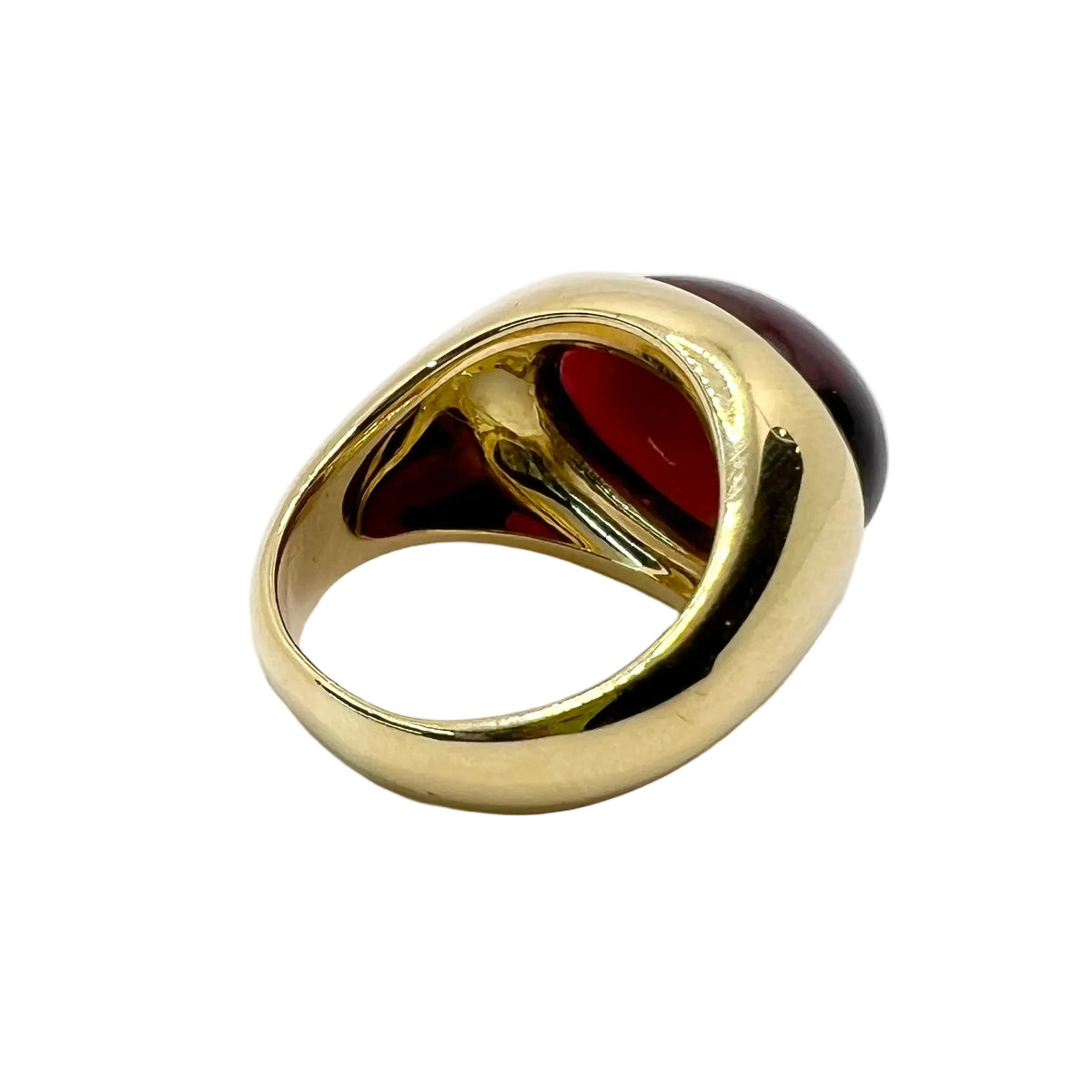 Bague Dôme POMELLATO en or jaune et grenat