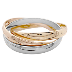 Bracelet Cartier, "Trinity", trois ors.