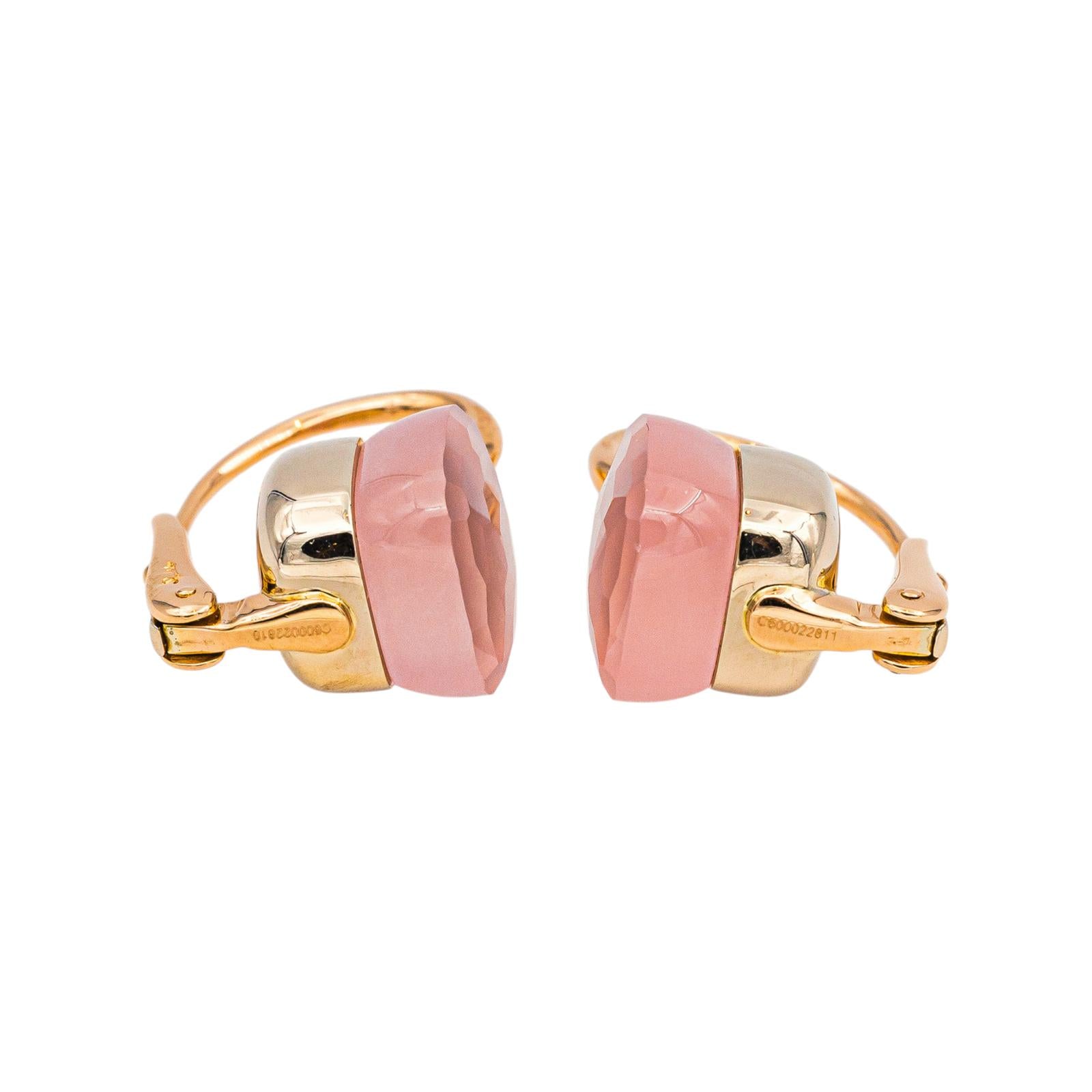 Pomellato Boucles d'oreilles  Nudo Or rose Quartz rose