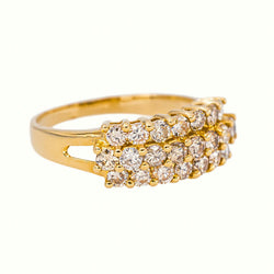 Bague Or jaune  Diamant