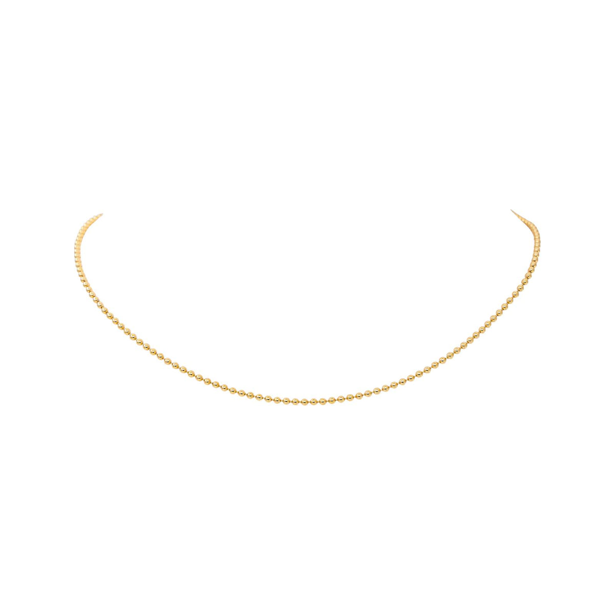 Collier Maille boule Or jaune