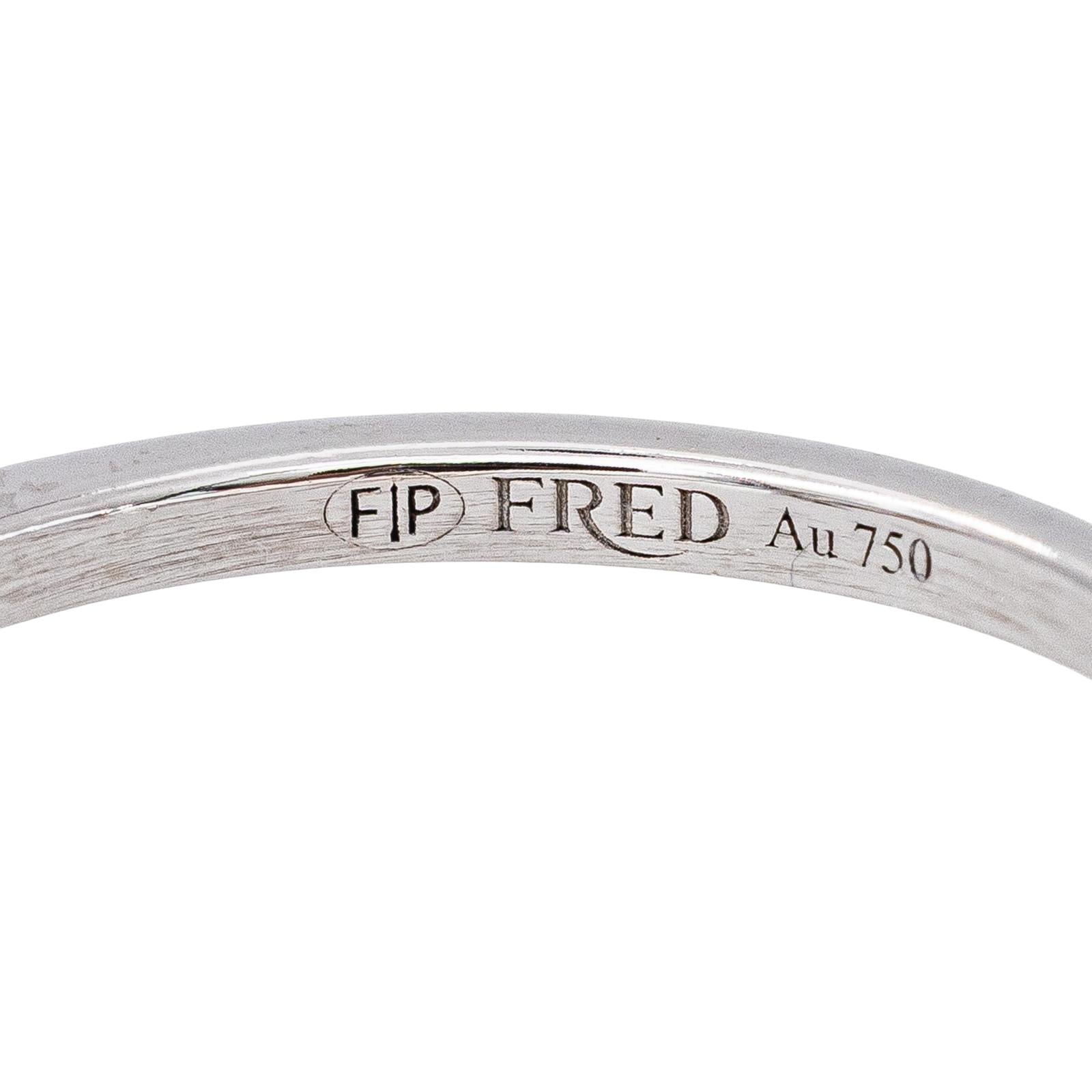 Fred Bague Force 10 Or blanc Diamant
