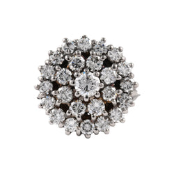 Bague Entourage en or blanc et diamants