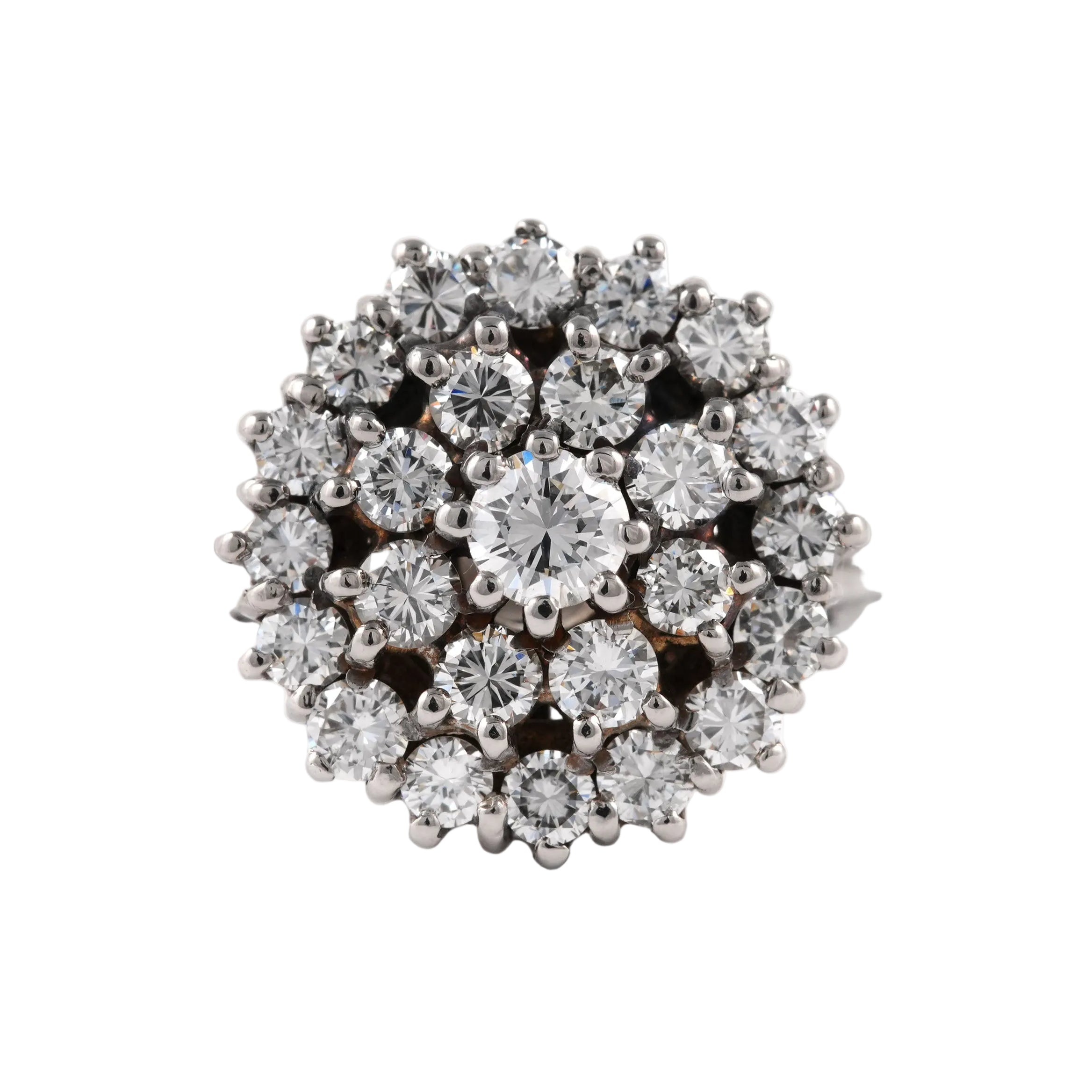 Bague Entourage en or blanc et diamants