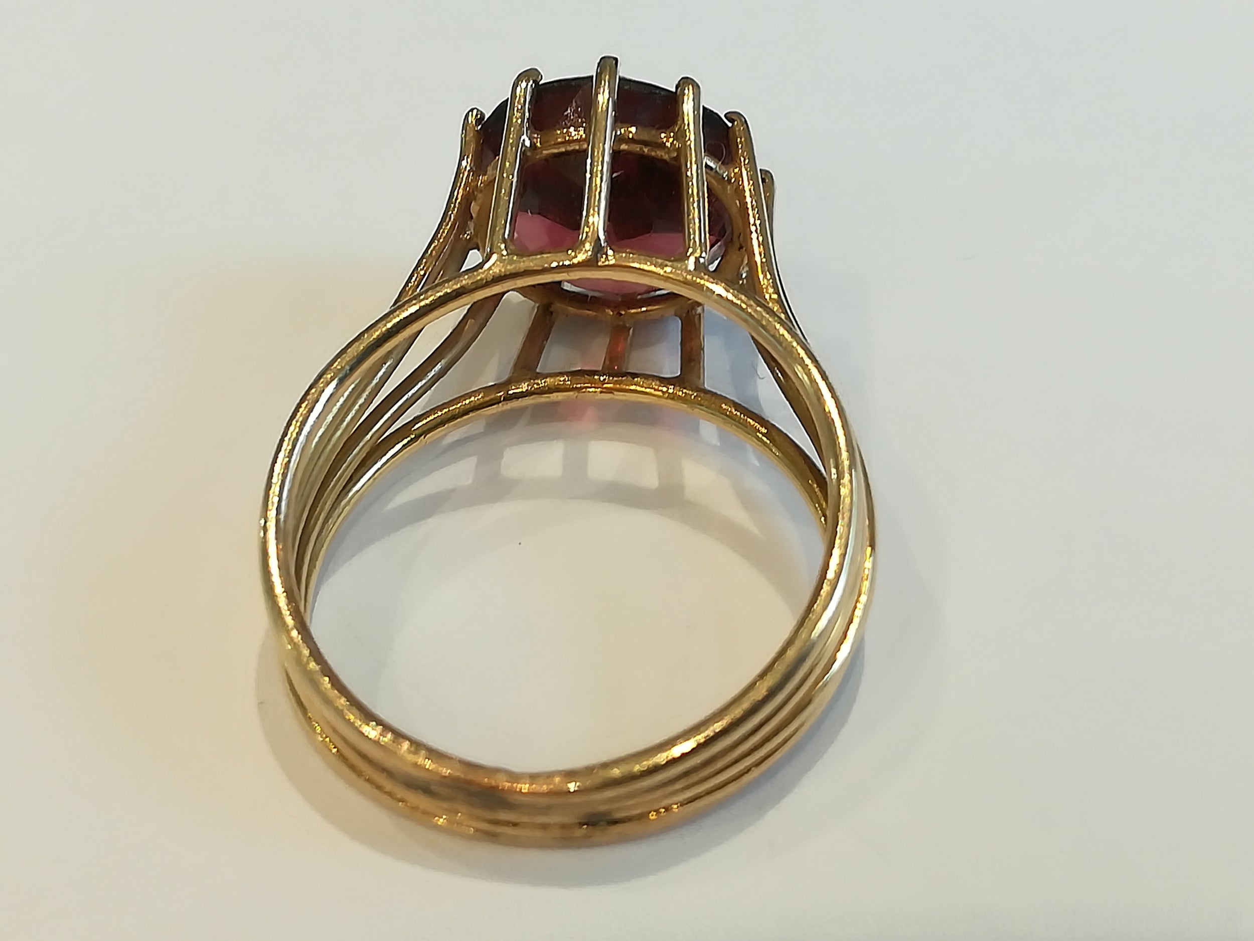 Bague e or rose et tourmaline