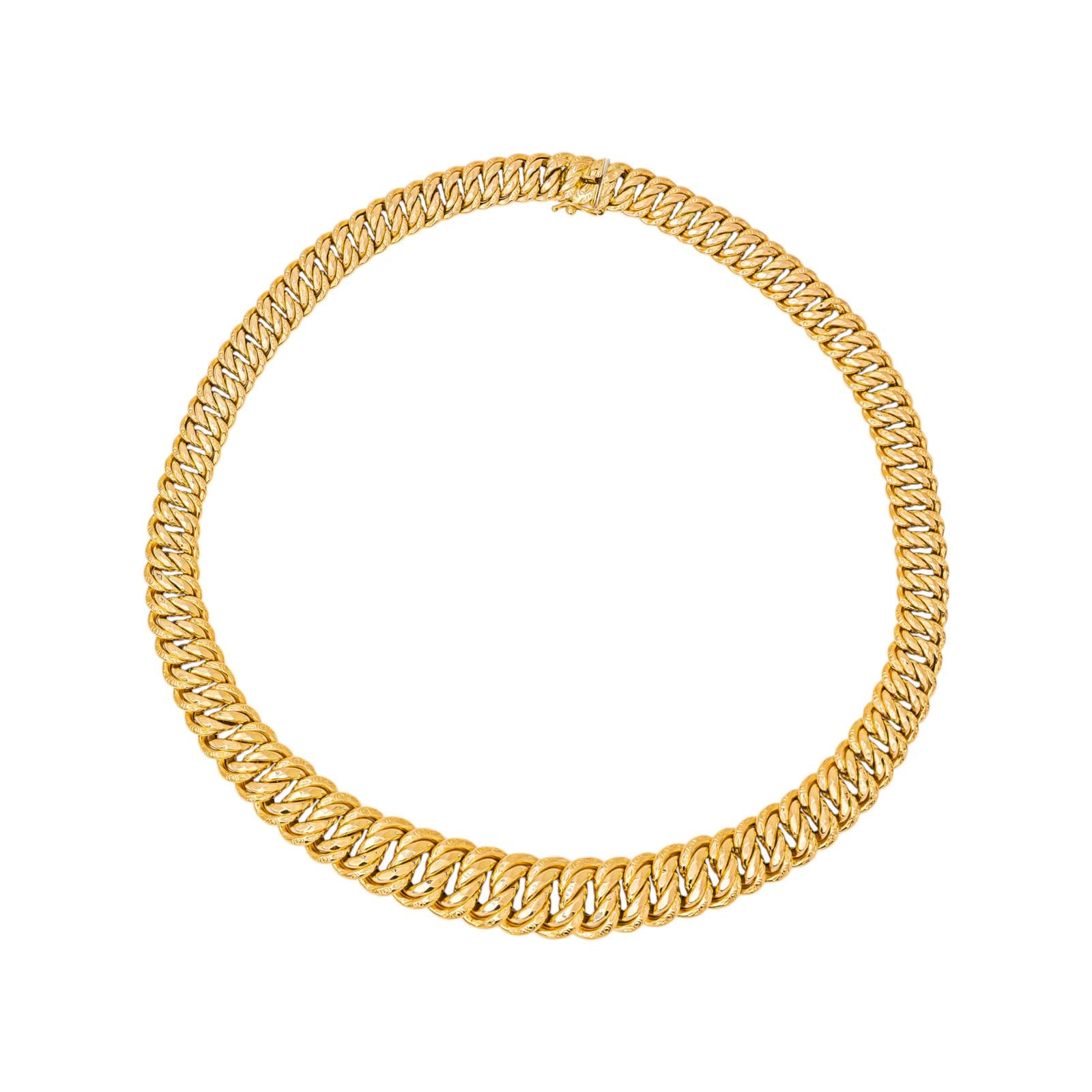 Collier Maille Américaine Or jaune