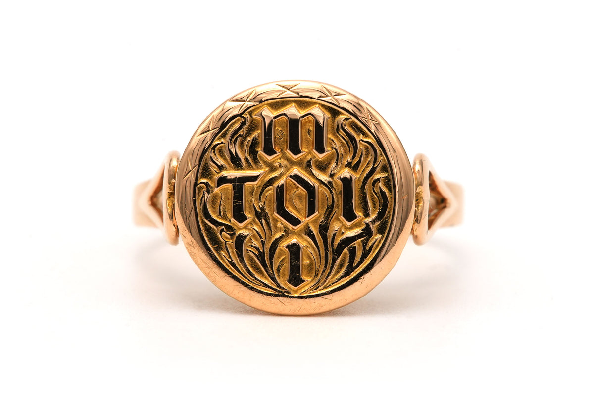 Bague Chevalière en or jaune
