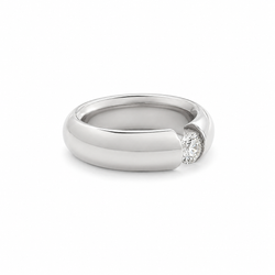 Bague Solitaire en or blanc et diamant