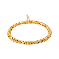 Bracelet Maille palmier Or jaune