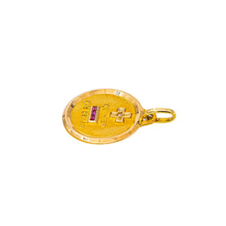 Augis Pendentif Religieux Médaille d'amour Or jaune Diamant