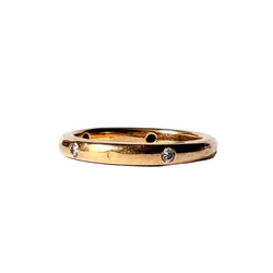Bague Alliance en or jaune et diamants
