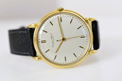 Montre IWC en or jaune et cuir