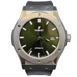 Montre HUBLOT "Classic Fusion" en titane et caoutchouc