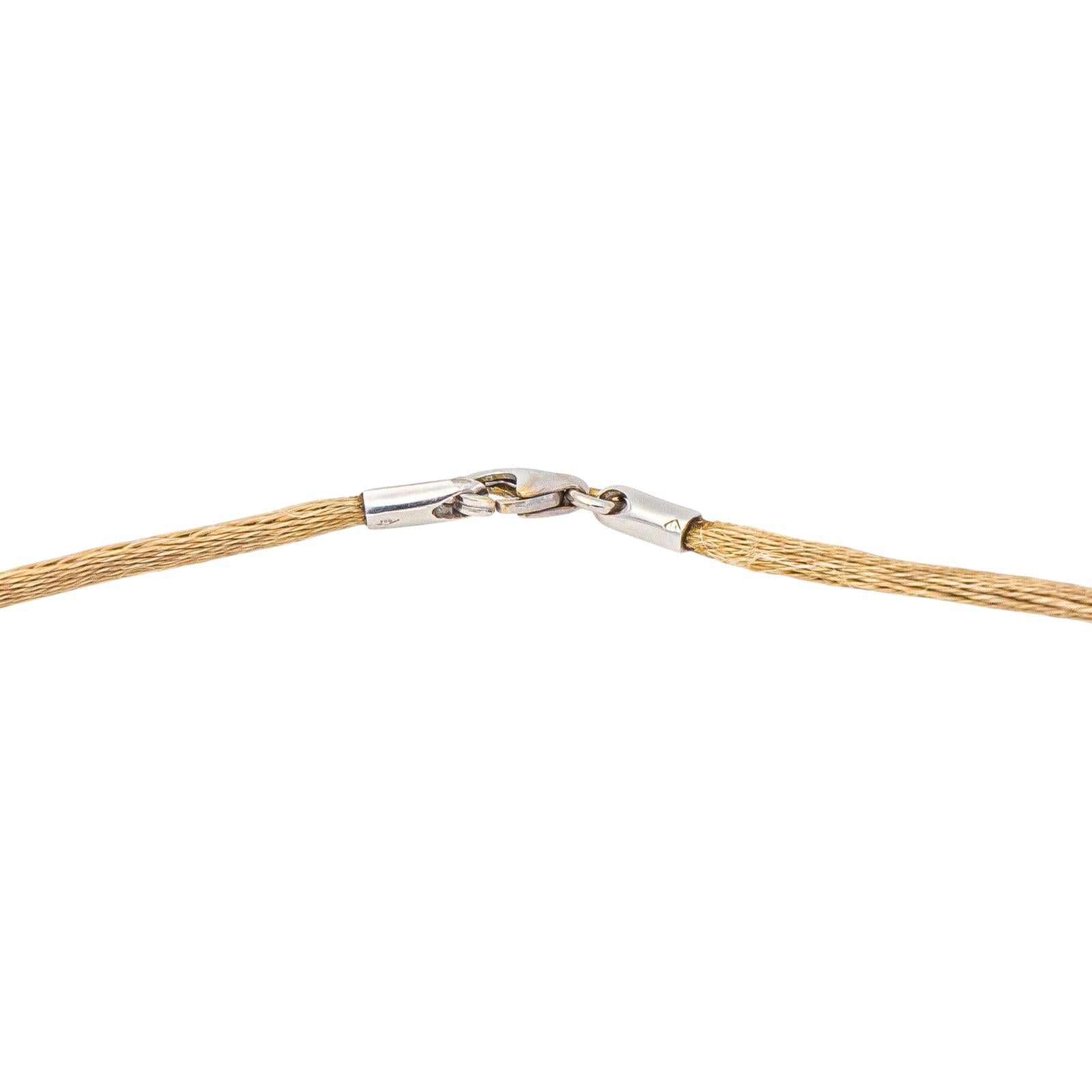 Piaget Collier Pendentif  Or blanc Citrine