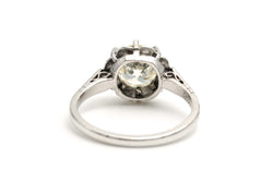 Bague Solitaire en or blanc et diamant
