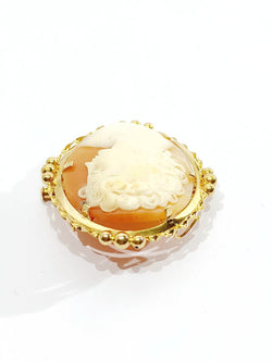 Pendant Brooch Cameo Shell