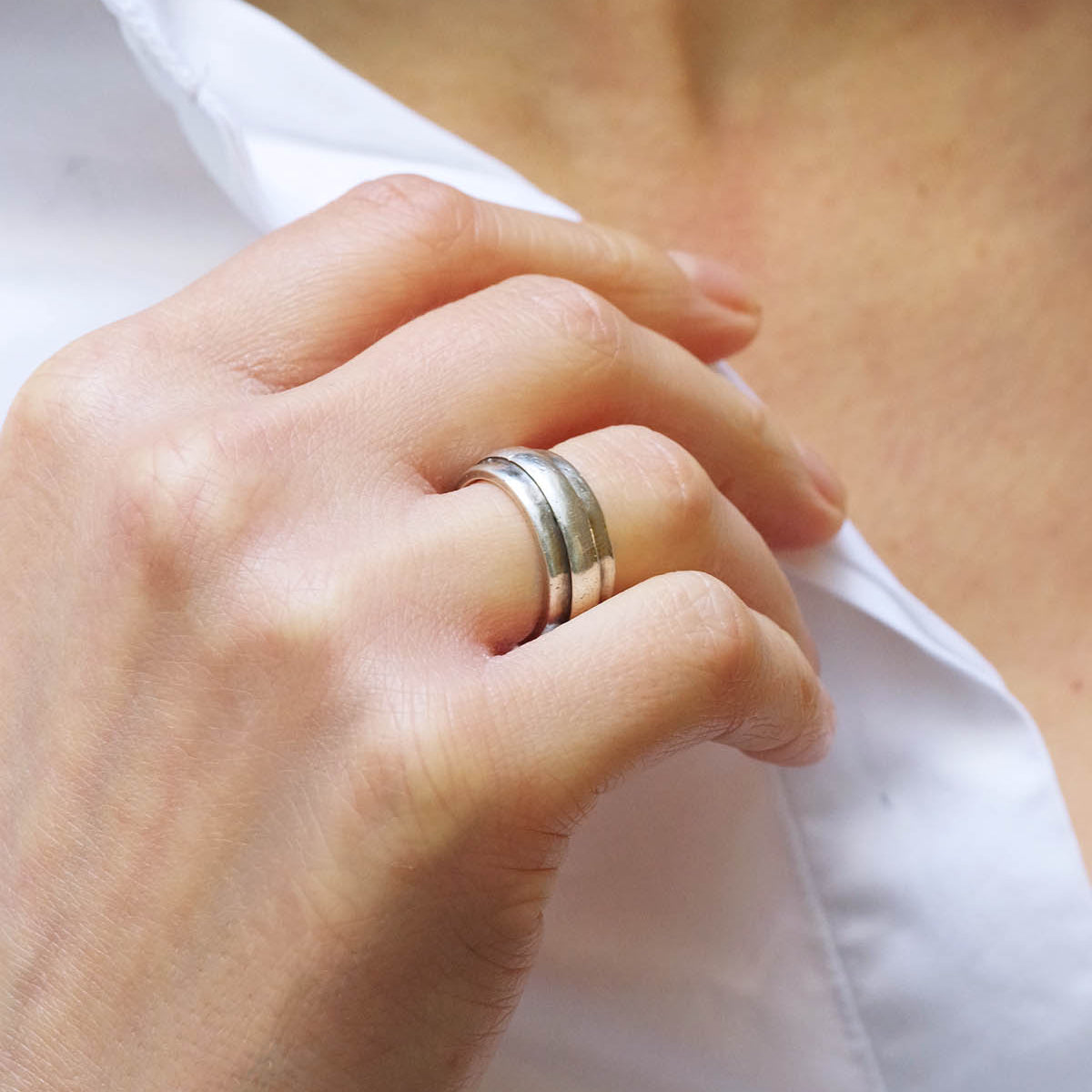 Bague Bandeau JEAN DESPRÉS en argent